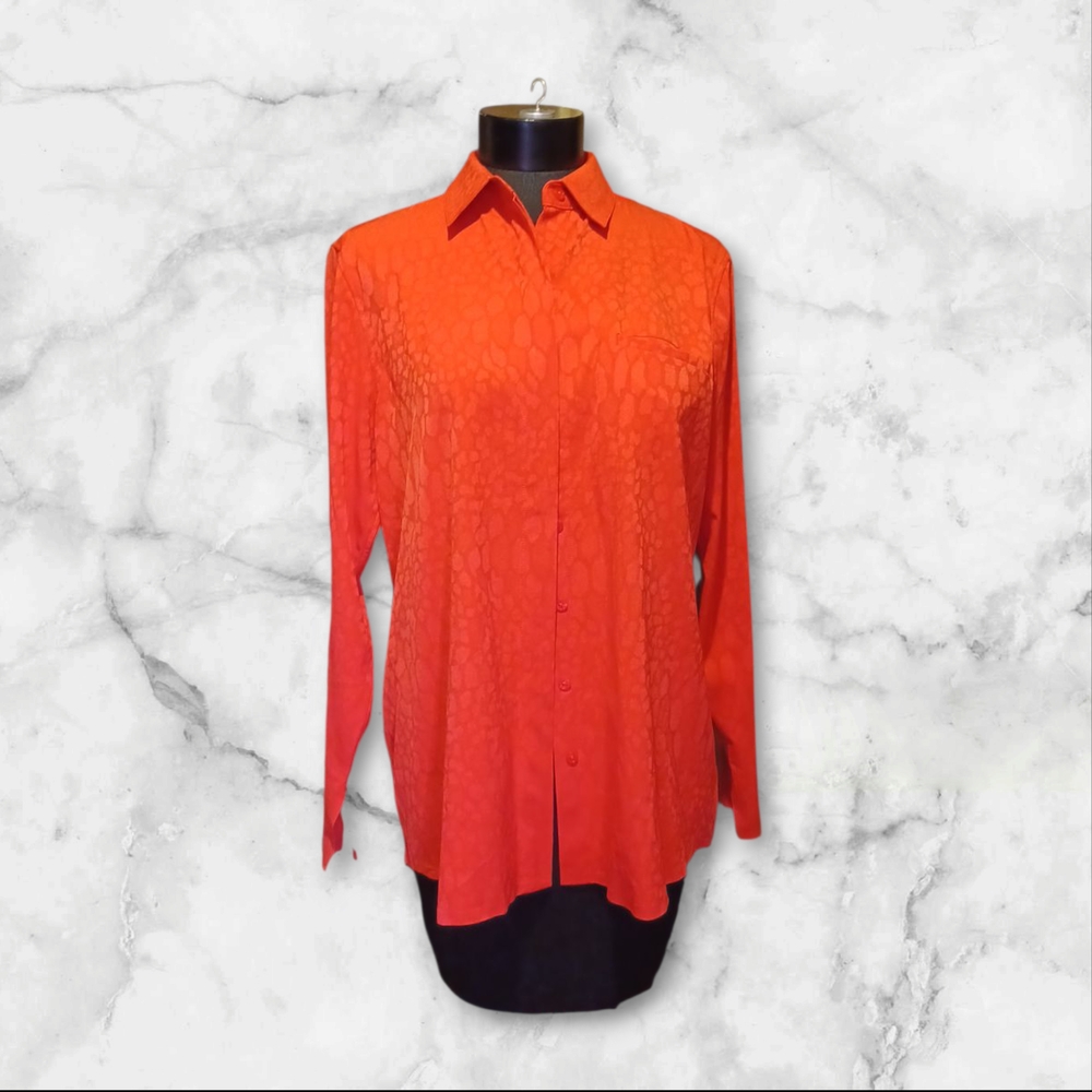 Athleta Reddish Button Down Shirt With Dress Shir… - image 1